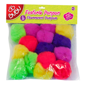 BU-BU FOSFORLU PONPON 3CM 50Lİ